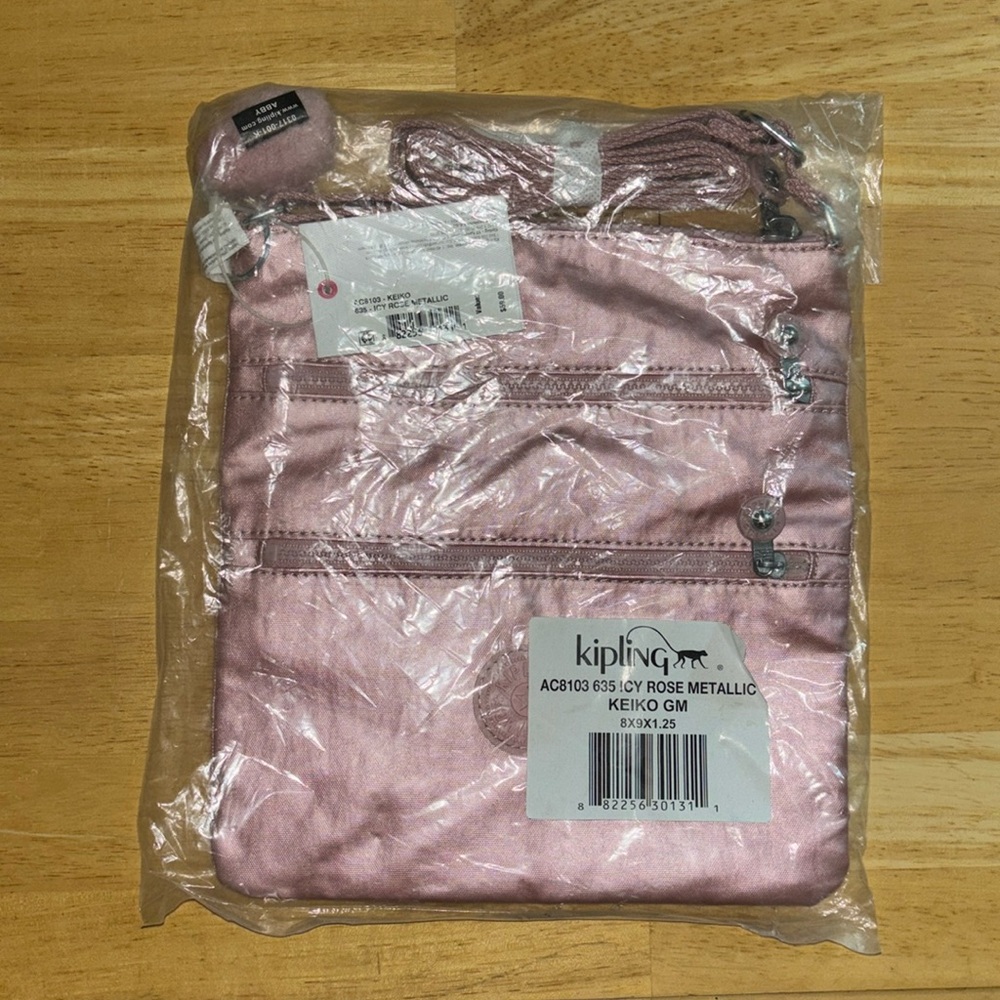 Kipling Keiko Rose Ice Cross body NWT